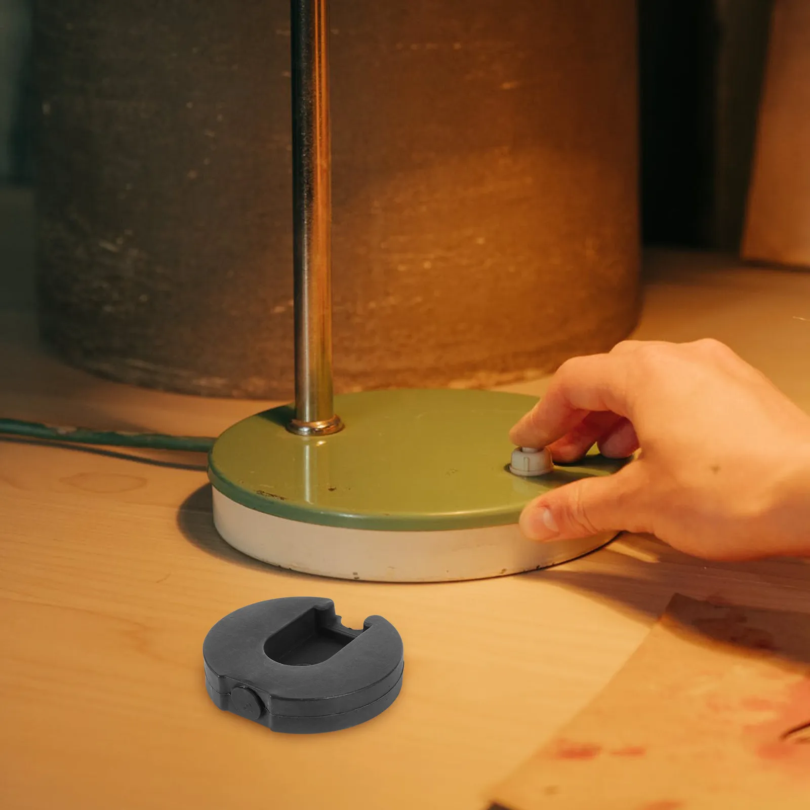 

Усиленная напольная лампа с круглым железным основанием, аксессуар для напольной лампы, круглое шасси для светильника