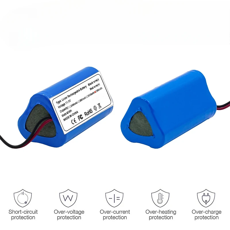 Für CECOTEC für CONGA Slim 890 Nassroboter-Staubsauger-Akku. Hochwertige 11,1 V Lithium-Batterie