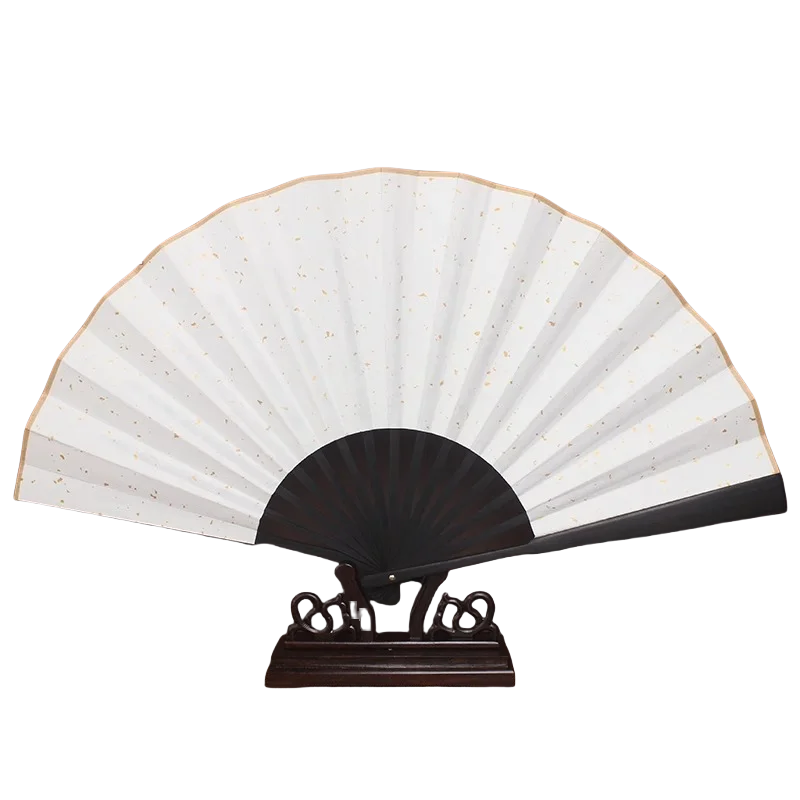 Fan Custom Drawing logo Ancient Style Folding Fan Man Handwriting Chinese Style Gift Birthday Dance Fan Paper hiqh quality