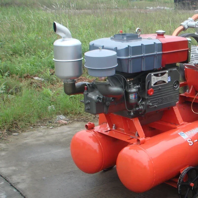 Portable 18.5kw Industrial Air Compressor SF 4.0-5 4 Cylinders Diesels Engine Mining Air Compressor