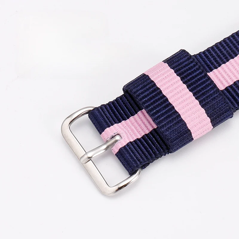 Per Daniel Wellington Watch per uomo e donna blu bianco nero cinturino per orologio in Nylon traspirante impermeabile 18 20 22mm