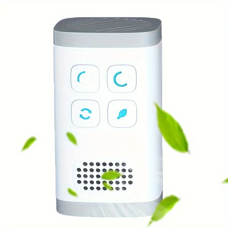 1pc Portable Air Guardian - Removes Pet Odor, Smoke, and Pollutants - Compact ABS Mini Air Purifier for Small Bedroom, Office, L