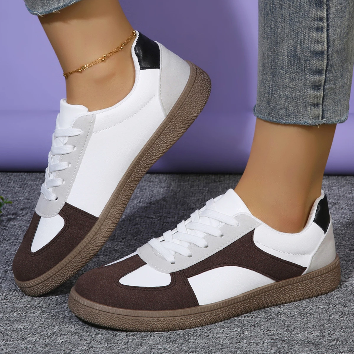 Outdoor Fitness Damen Freizeitschuhe Übergrößen Jogging Sportschuhe Atmungsaktive Laufschuhe Frühling Herbst Neue Flache Trainingsschuhe