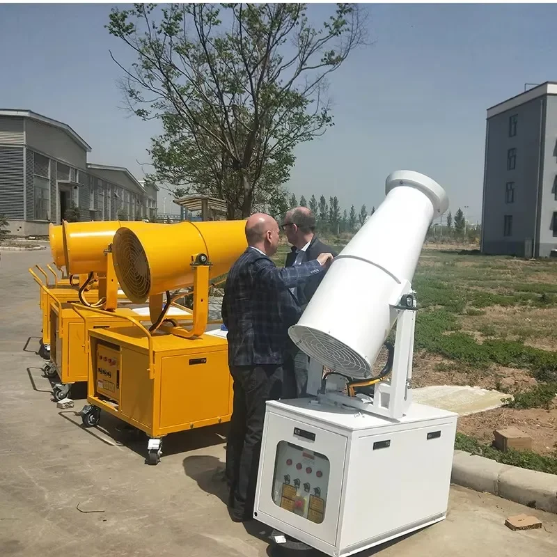 Vehicle-mounted Fog Cannon 360 Degree Rotation 60Meter Water Fog Cannon Machine for Firefighting Dry Fog Dust Suppression System