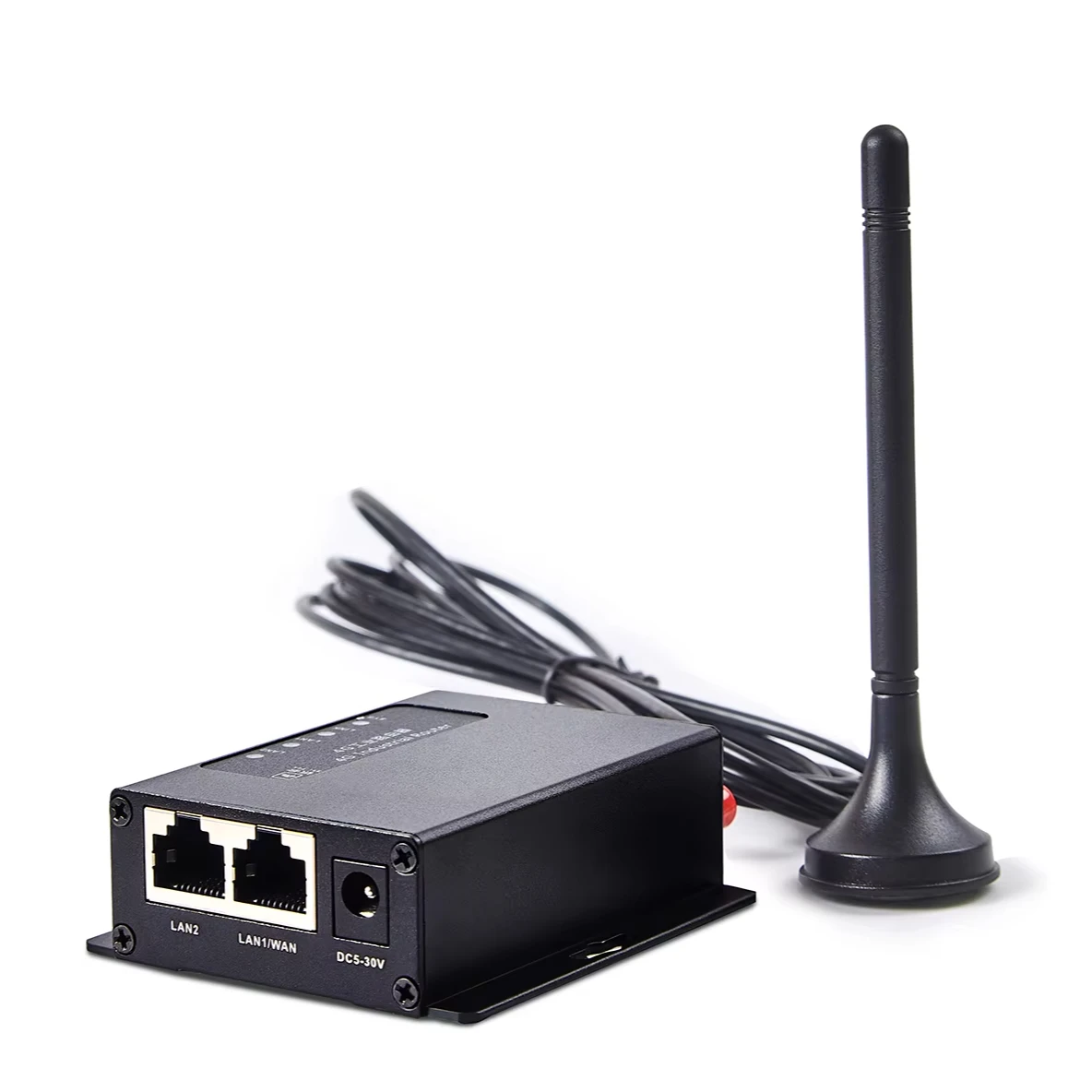 Stable Metal Housing Qualcomm Chip Module Wide Voltage Input DC 5 to 30V Industrial 4G VPN Router for Remote Management
