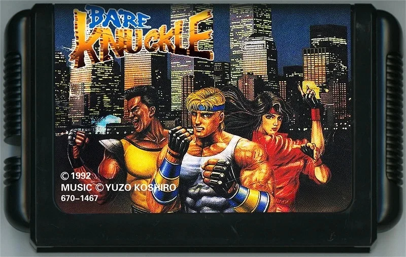 MD Game : Bare Knuckle ( Japan Version!! )