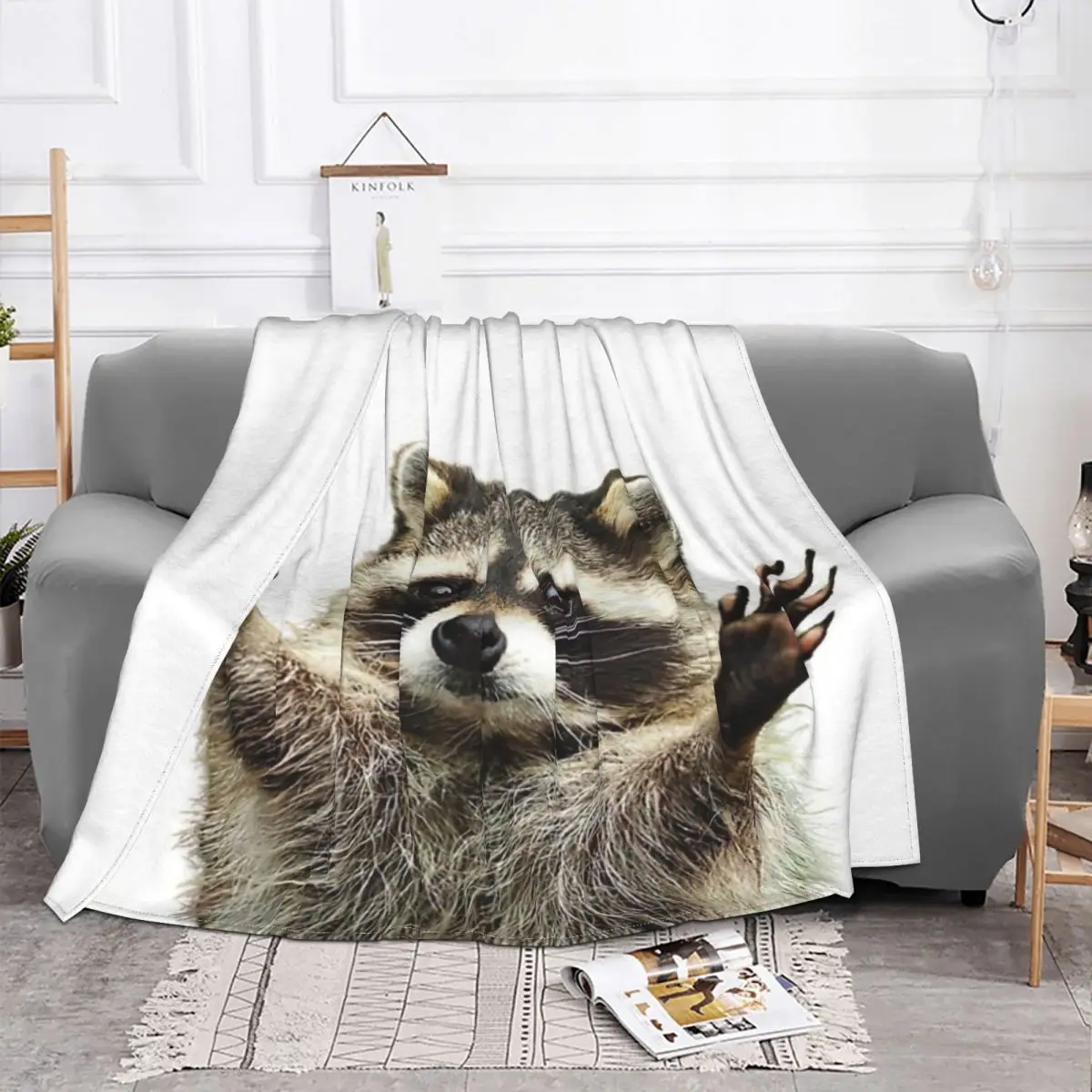 Racoon 2 Home Bed Blanket Quilt For Bed Winter Warm Blanket Throw Blanket