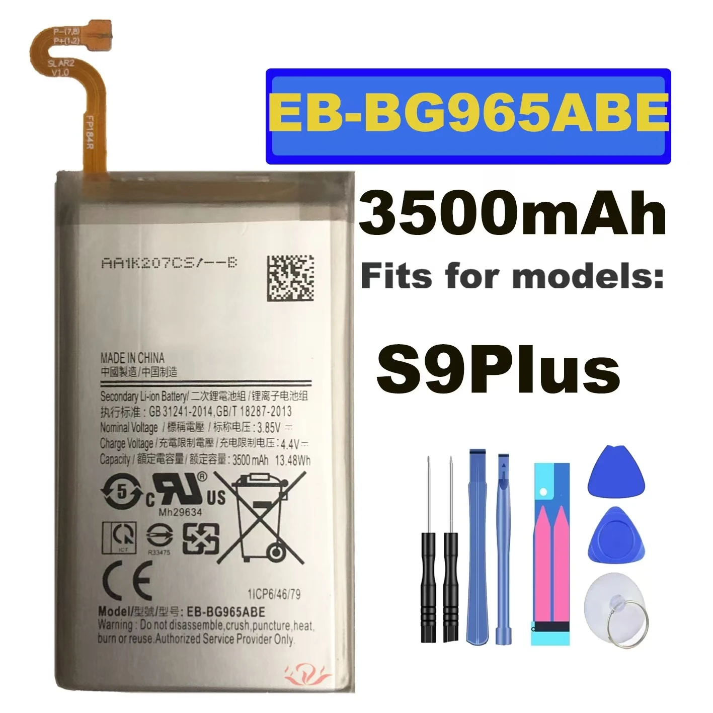 For Samsung S9plus EB-BG965ABE high capacity internal battery, original mobile phone battery, repair parts