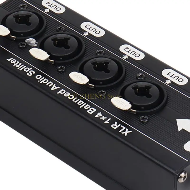 E56B 1 в 4 выхода из звуковой коробки шумоподобного распределения студийного оборудования