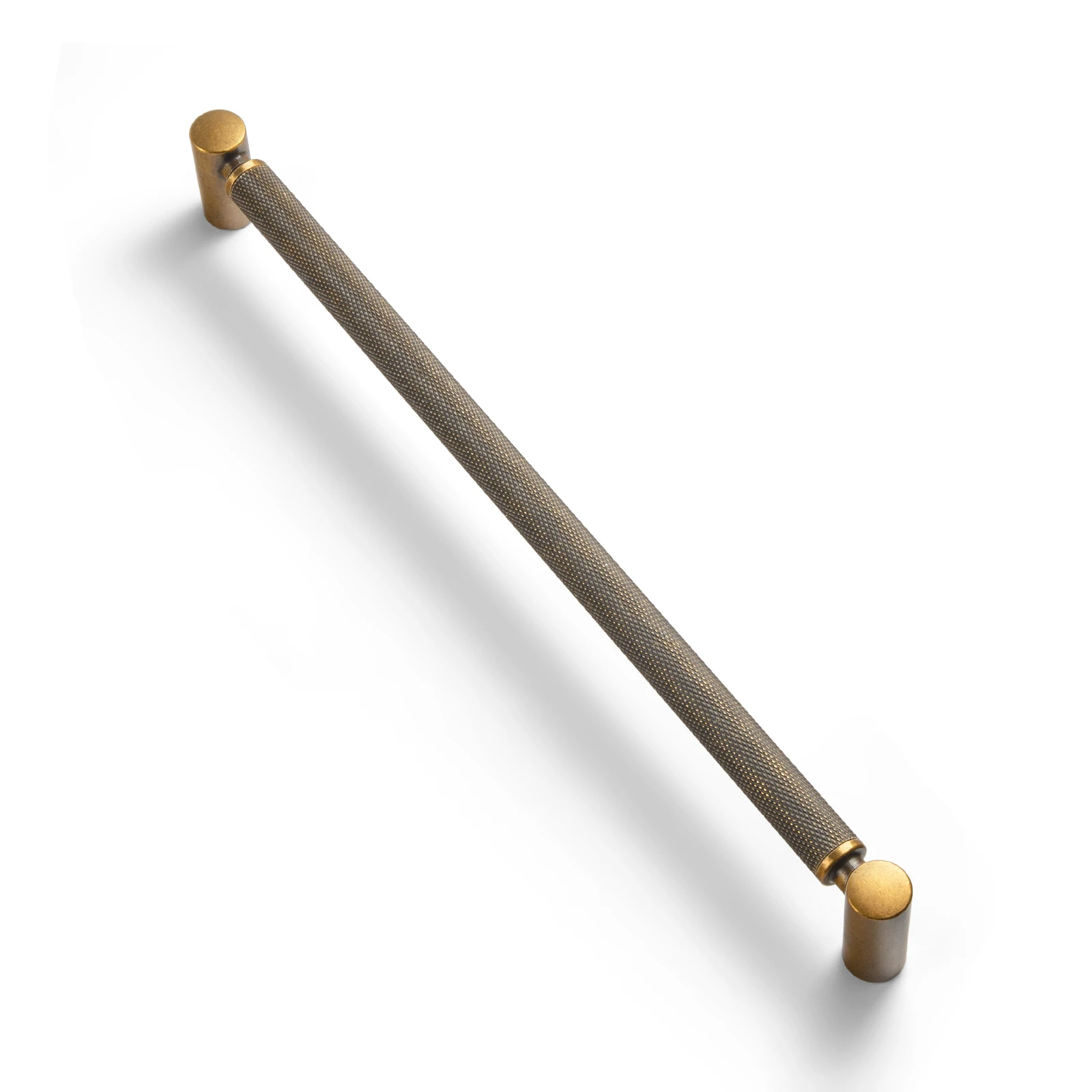 Goo-Ki 5 Inch Antique Brass Knurled Cabinet Pull Handles Classic Vintage Drawer Knobs for Kitchen Cabinets and Furniture Drawers