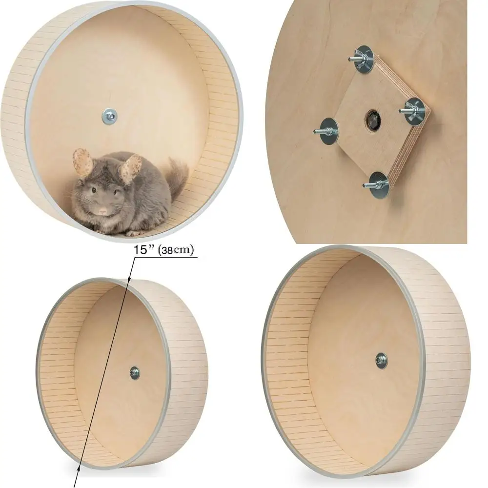 

15-дюймовое бесшумное ходовое колесо для шиншиллы с двойными шарикоподшипниками