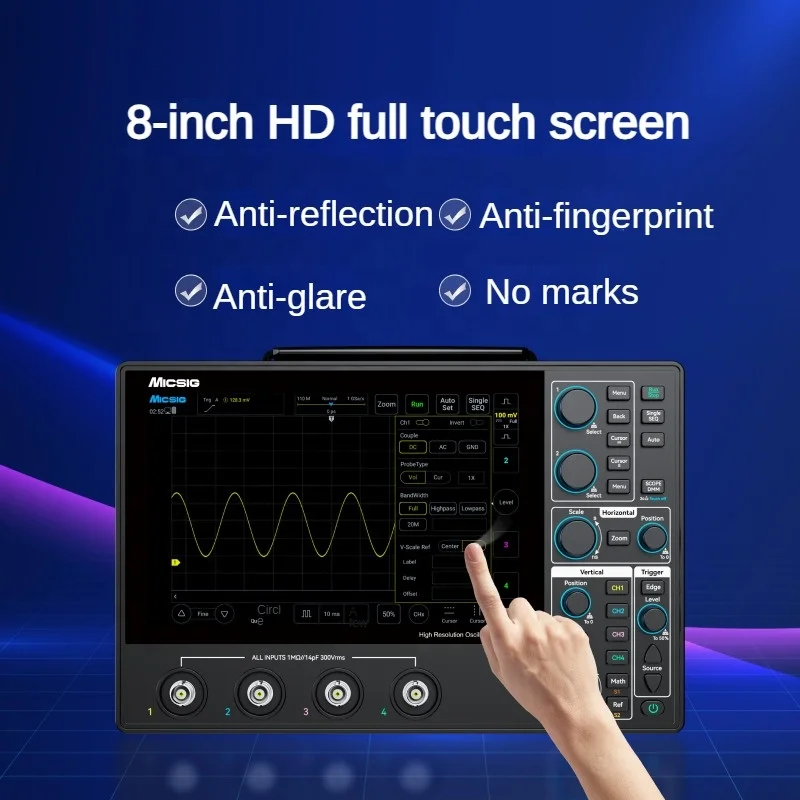 Gold Seller MHO14-100 12bit Portable Oscilloscope Multi-Protocol Trigger with Hardware Filter