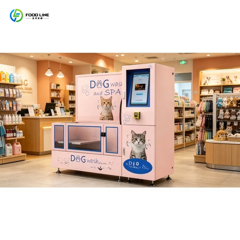 Pet Wash Dryer Self-Service Box, Rotary-Dial Cycle Selector, Warm-Air Fluff Drying Grooming Unit for Pet Salon Space