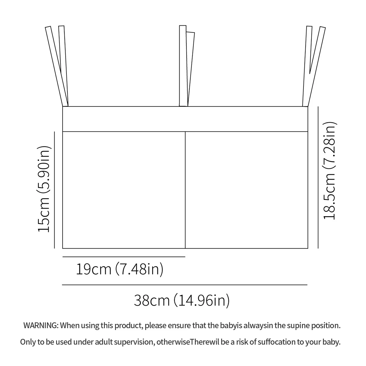 Sacs suspendus au chevet, 1 pièce, bouteille de lait, rangement de bavoirs, organisateur de berceau, couches pour bébé, dortoir, lit superposé, sac d'organisation, organisateur de couches