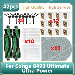 Compatible con Cecotec Conga 8490 Ultimate Ultra Power / 7490 Ultimate Home x-treme Genesis accesorios cepillo fregona bolsa piezas