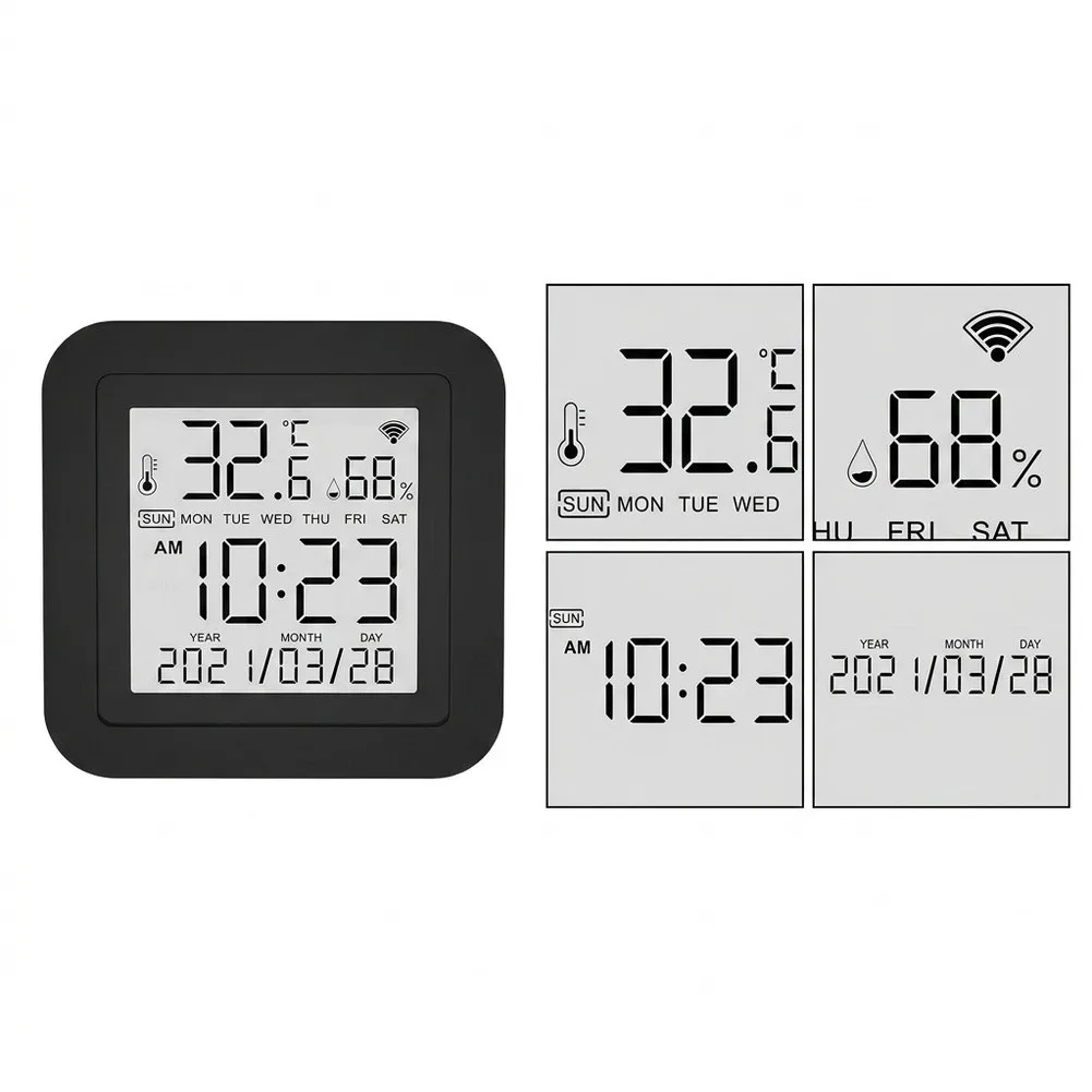 WiFi Temperature Humidity Monitor with IR Remote Function for Air Conditioner Heater for tv Control and Compatible