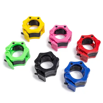 2.5CM 2pcs Barbell Clamps Spin Lock Collars! 3