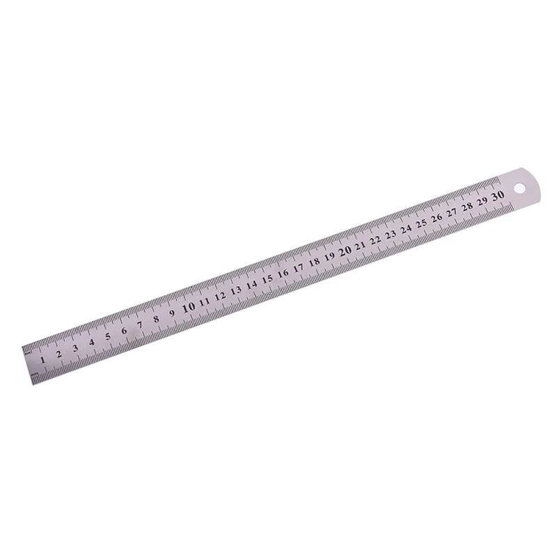 30cm  METAL RULER Stainless Steel Straight Edge Drawing Cutting Non Skid Back