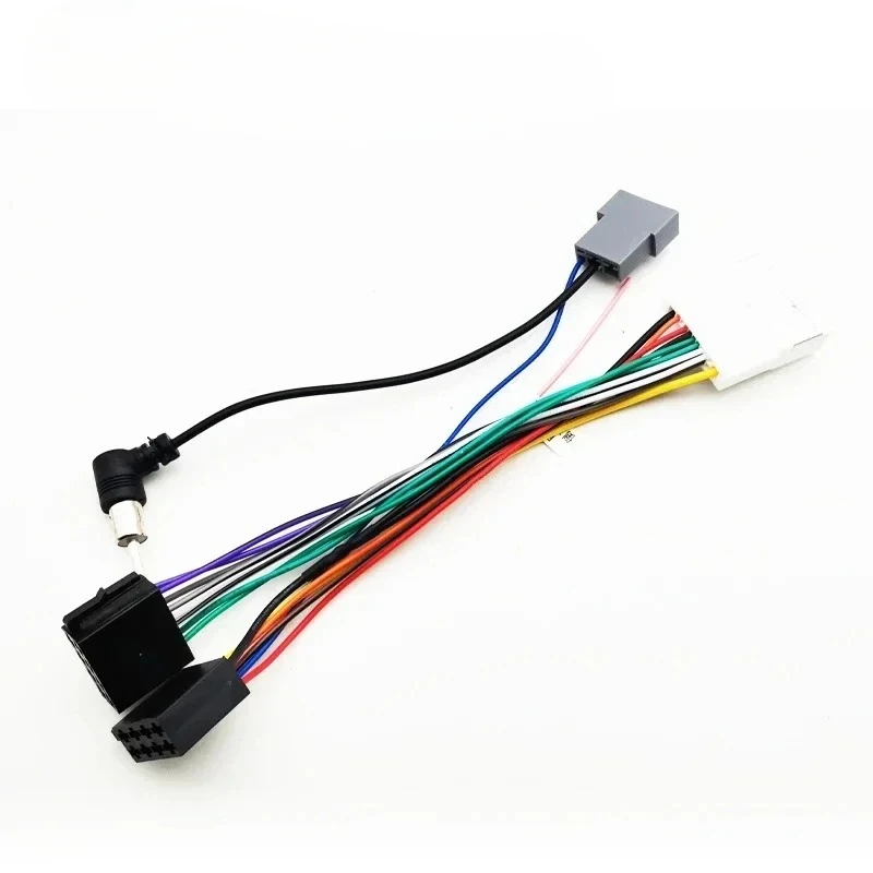 Car Radio Wiring Harness 20P Head Unit ISO Connector Antenna Plug Cable Adapter for Nissan Qashqai J10 Versa Cube Sentra X-trail