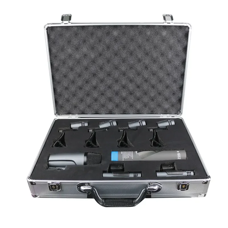 E600 Drum Microphone Instrument Drum Microphone Kit Capacitor Assisted Recorder