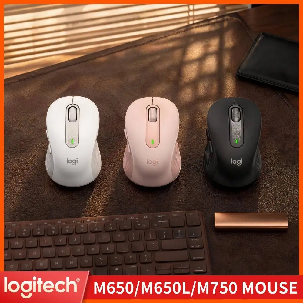 Logitech M650 Wireless Mouse Smartwheel Speed Adaptation 5 Programmable Buttons Quiet Click For Home Business Daily Operation