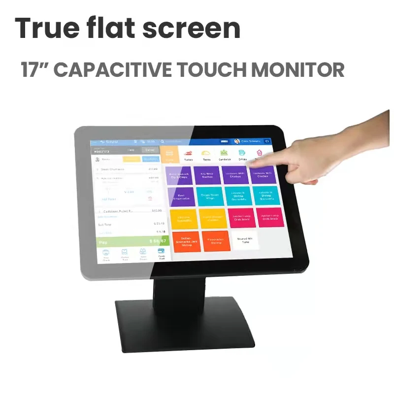 Touch Screen Monitor LED Display Touchscreen Kit for LCD & Monitor Restaurant Karaoke Same Style 15 17 19 Inch Black Plastic OEM