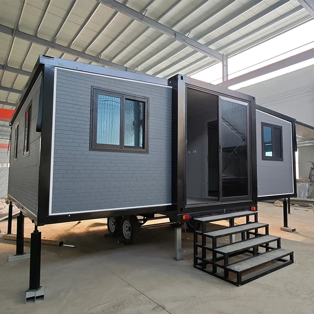 High Quality Modern Design 40ft Mobile Home Fully Furnished Tiny Container Villa House 2 Bedrooms