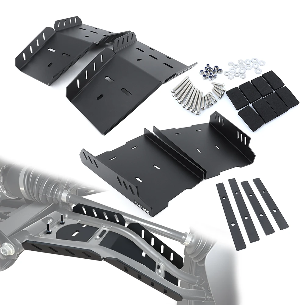 Motorcycle Aluminum FRONT & REAR A-Arm Skidplates A-ARM Guards Protector UForce 1000 / XL 2021 2022 2023 2024 2025 For CFMoto