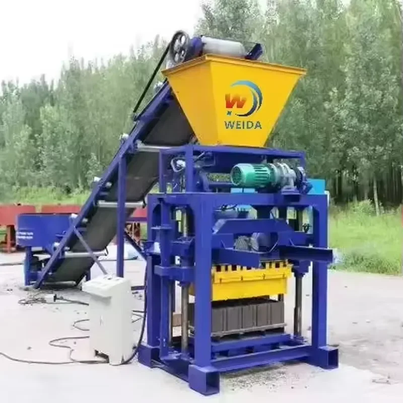 QT4-35/36 Semi Automatic Hydraulic Pressure Concrete Brick Making Machinery with Low Investment Movable Block Making Machine