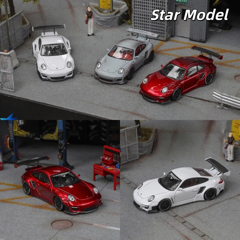 

Star Model 1:64 RWB 997 Cast Aluminum Alloy Car Model, A Gift for Friends, An Adult Collection Decoration Piece.