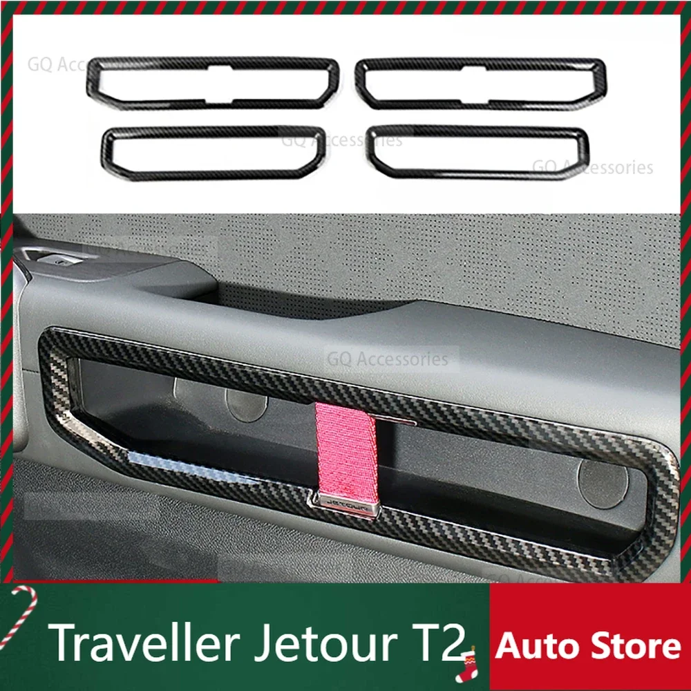 

New Model For cherry Jetour Traveller T2 2023 2024 Jetour T2 Interior Door Handle Decorative Frame Armrest Handle Car Sticker Ac