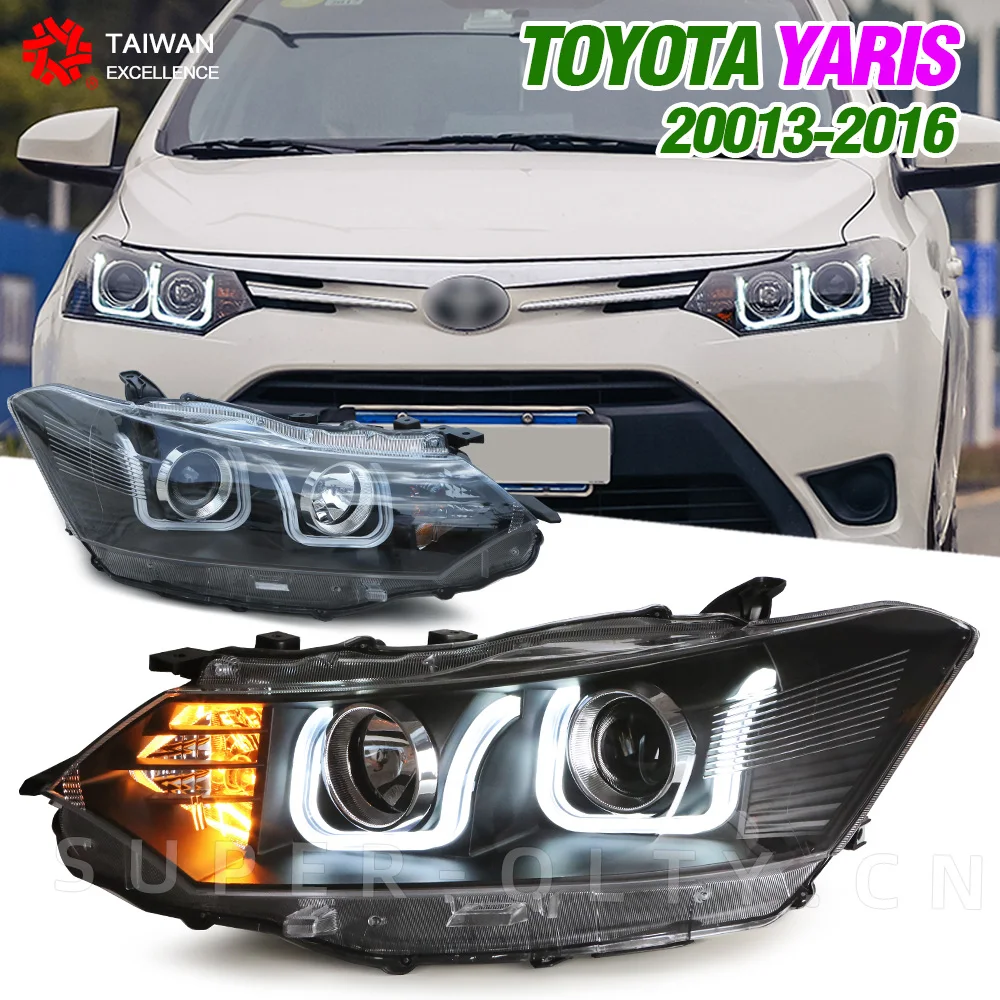 

Car light,headlights for 2014-2018 VIOS Belta Yaris LED light suitable for the whole series,with daytime runninglight