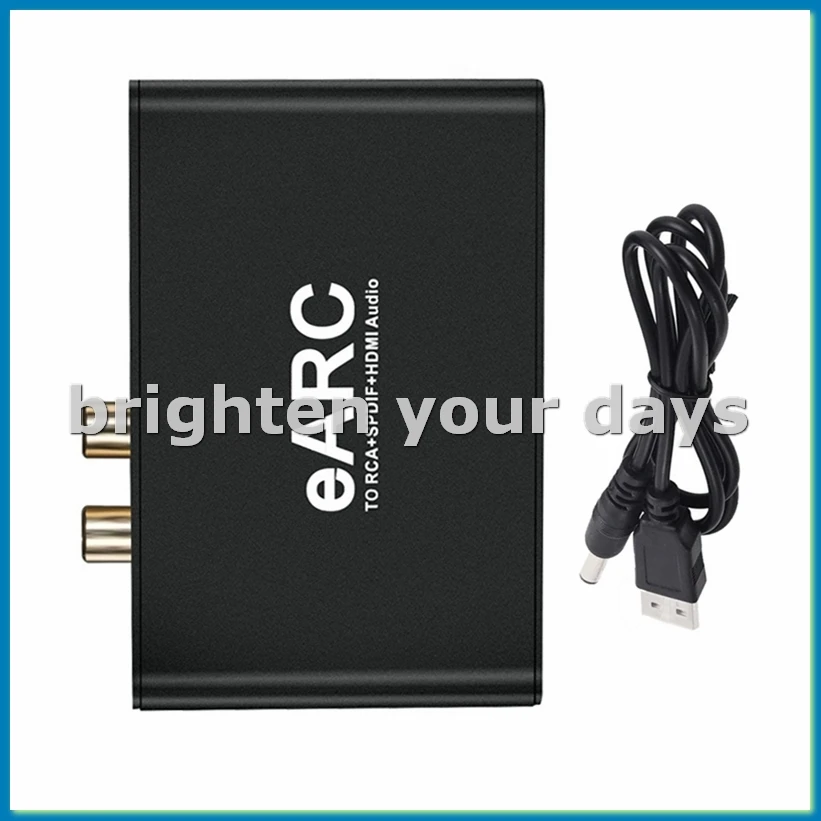 EARC ARC Audio Converter 192Khz Extractor EARC to Audio Extractor Adapter for DTS Atoms AC3 LPCM Fiber-ABVP
