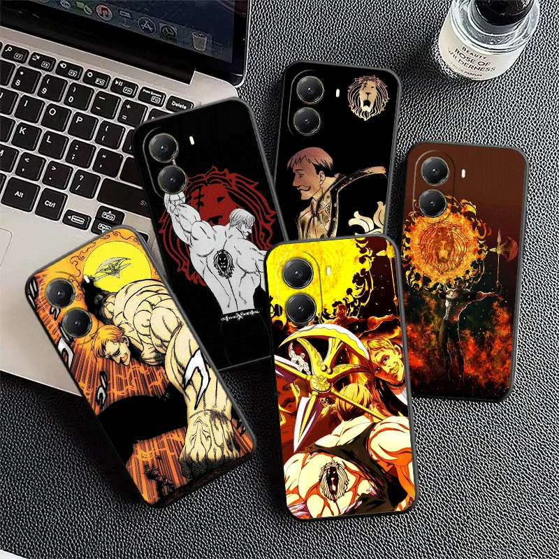 Funda Protectora para Teléfono Seven D-Deadlys Sins Escanor para Xiaomi Poco X7 X8 Pro Max X5 X6 X3 F8 F7 Ultra M8 M7 M6 M5 Redmi 15 15C 14C 13C