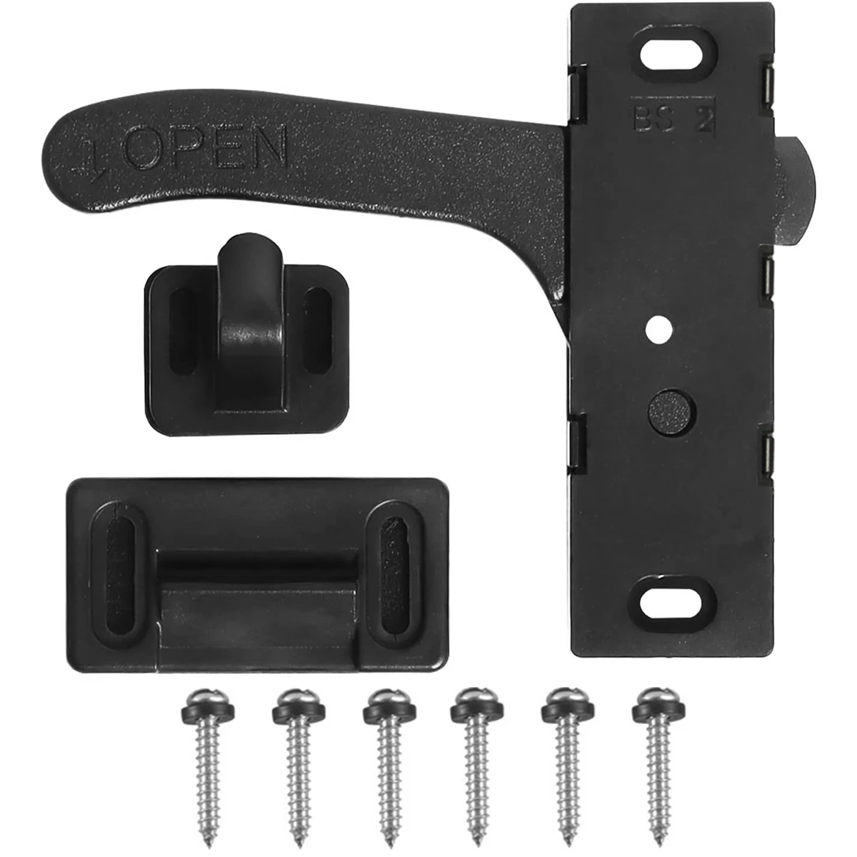 Rv Door Handle Kit Easy to Install Rv Screen Door Latch Kit Zinc Alloy Rv Latch Handle Kit Screen Door Latch and Handle Kit