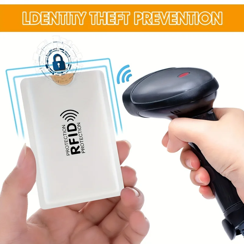 6 RFID Blocking Card Sleeve Anti Demagnetization ID Card Holder Aluminum Foil Anti Scan NFC Shield Wallet Passport Protector