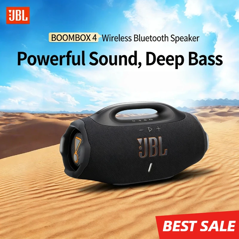 Enceinte sans fil JBL Boombox 4 originale, étanche IP68, anti-poussière, AI Sound Boost, batterie 34H, Bluetooth 5.4, Auracast, pour l'extérieur, HOT