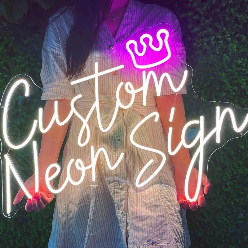 

Custom Neon Sign Personalized LED Neon Sign USB Powered Multi Font Colors For Bedroom Wedding Anniversary Party Decorative Light