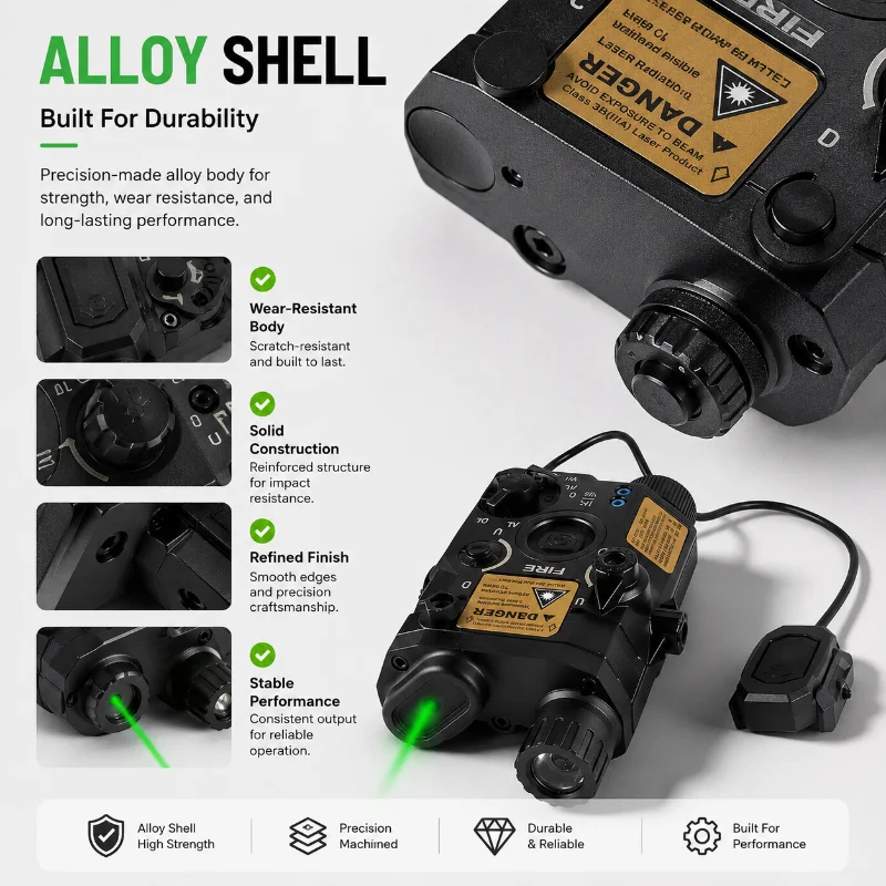 Hobby Model Collection Alloy PEQ-15 Multifunction Light Indicator Adjustable Illumination Module