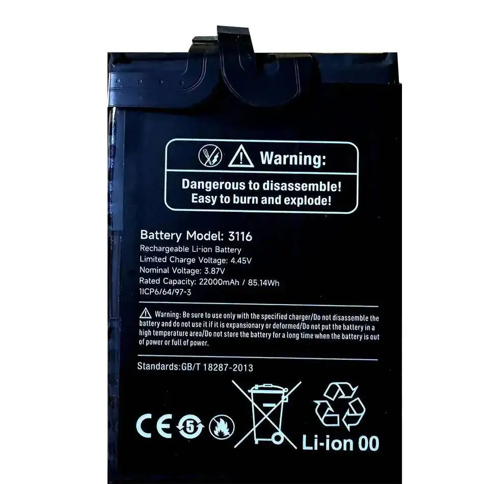 بطارية الهاتف المحمول 22000Mah لـ Ulefone Armor 24 3116 أداء محمول طويل الأمد #3