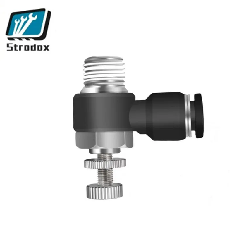 10 Pieces Precision Throttle Valve Pneumatic Adjustable Coupling SL4/6 Series With Good Sealing And Stable Performance