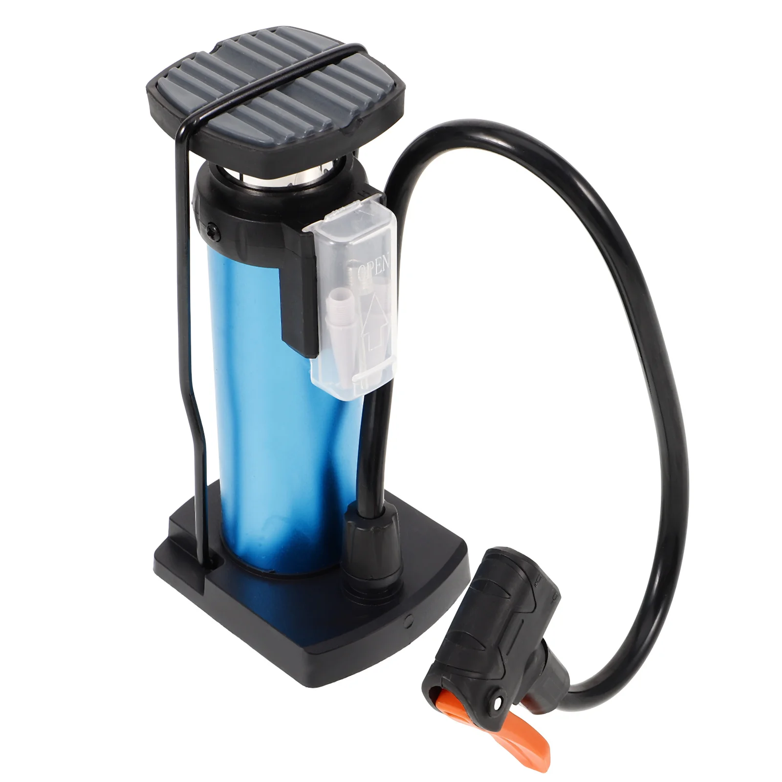 

Road Bike Pump Portable Aluminum Alloy Barrel Mini Floor Pump Inflates Bicycle Vehicle Balls Balloon Multi Valves