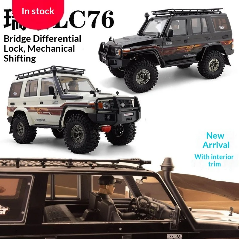 Rgt Rc Crawler 1/10 Lc76 Ex86190 Portal Axle Differential Lock High Low Speed Off Road Climbing Car With Interior