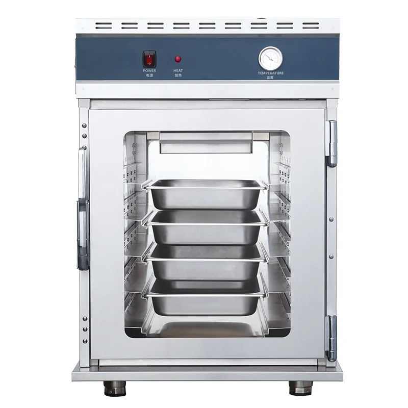 Electric Heating Food Warmer Factory Price Commercial Fast Food Insulation Cabinet Customizable Pass Loading Digital Touchscreen