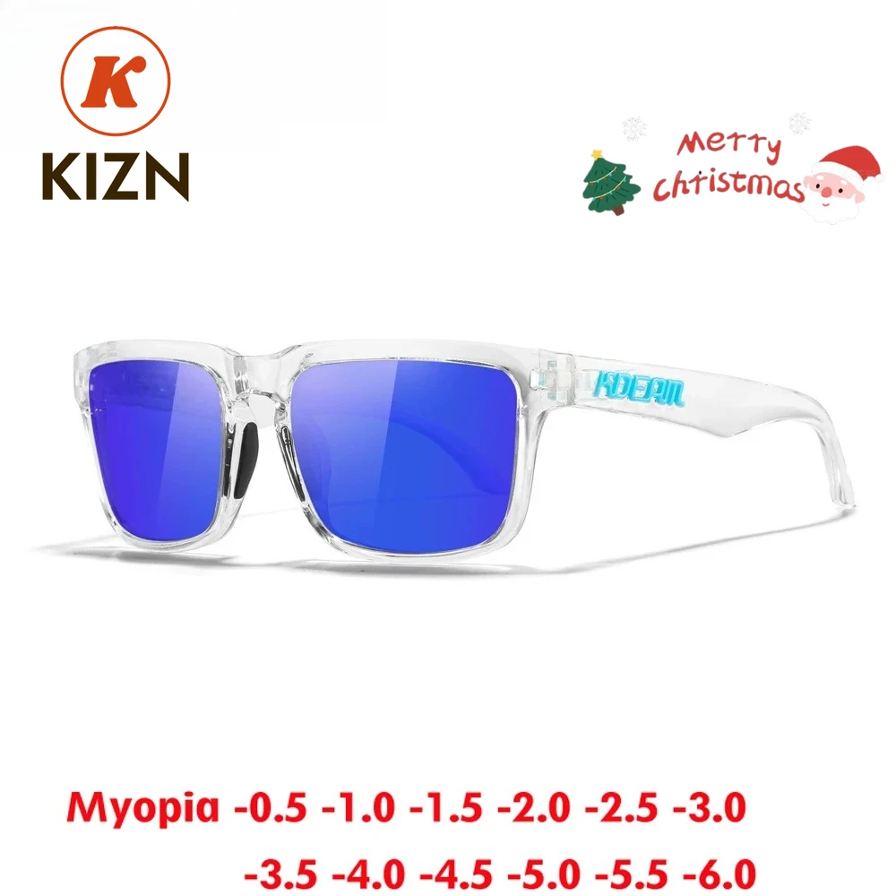 KDEAM TR90 Homens Miopia Óculos de Sol 2025 Nova Moda Esportes Polarizados Óculos Ao Ar Livre Mulheres Óculos de Prescrição -0,50 a -6,0