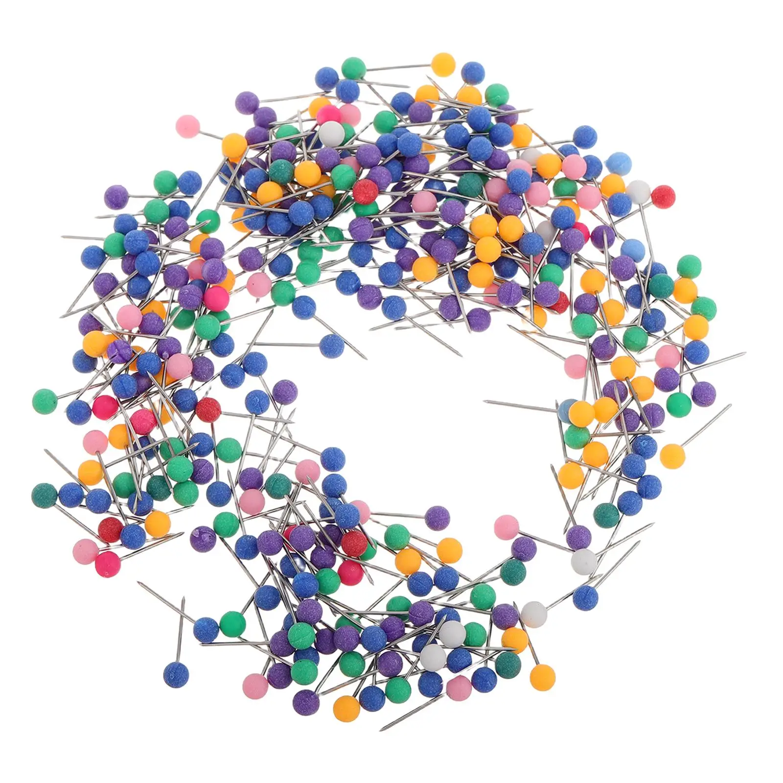 

Colorful Ball Head Pins for Crafts Embroidery 4 Pcs Quilt Fake Fabric Main Coil Straight Small Storage Sewing Supplies