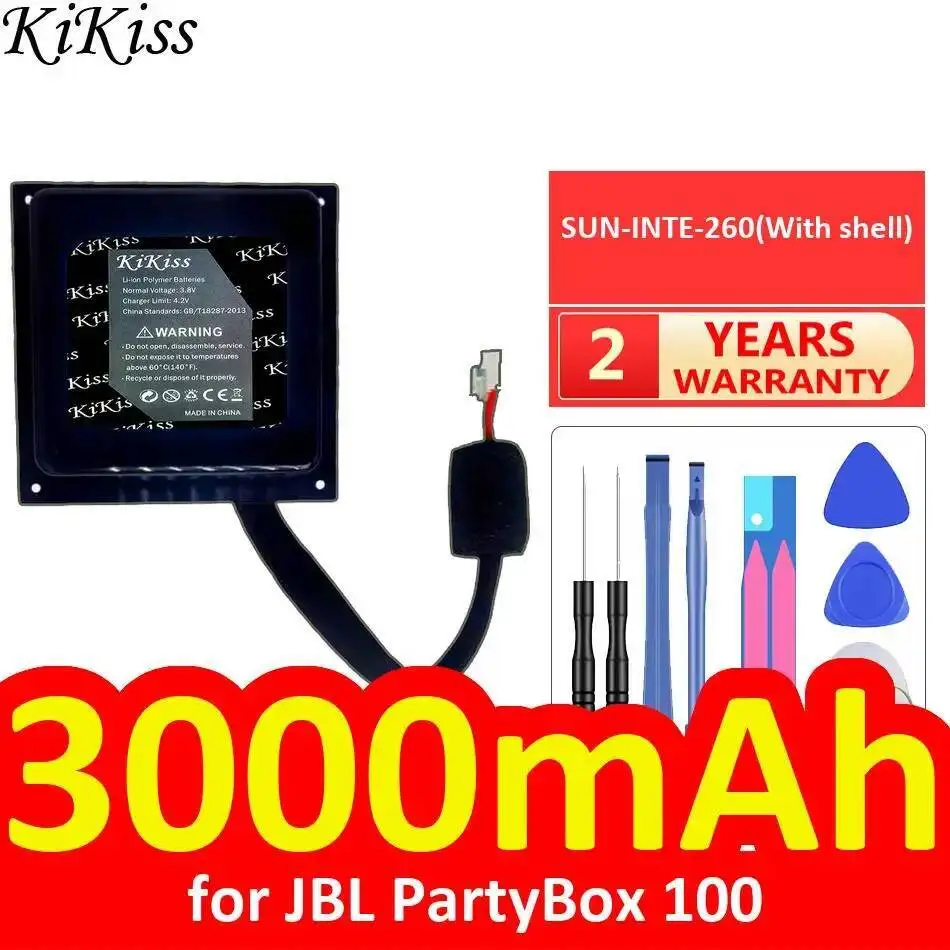 

Speaker Battery Premium Replacement Sun-Inte-260 With Shell 3000Mah For Jbl Partybox 100