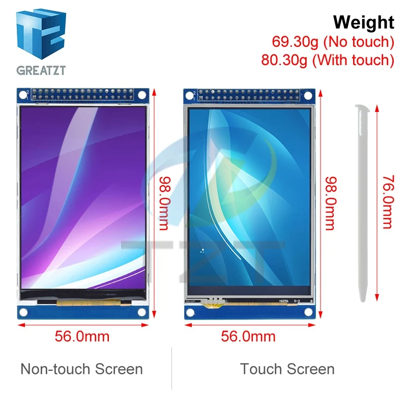 3.5 inch TFT LCD Touch Screen Module 480x320 ST7796U ILI9486 LCD Display for Arduino UNO MEGA2560 Board With/Without Touch