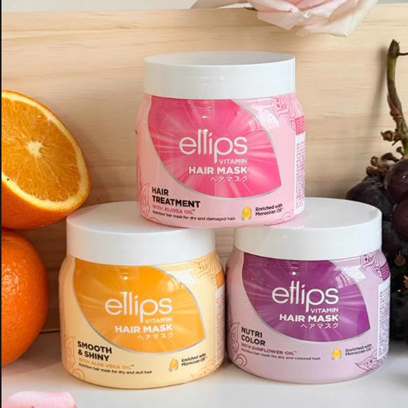

Эллипс витаминная маска для волос Гладкая и питательная маска для волос Кондиционер для волос Улучшает вьющиеся волосы, сухость, химическая завивка, окрашивание, восстанавливающая маска