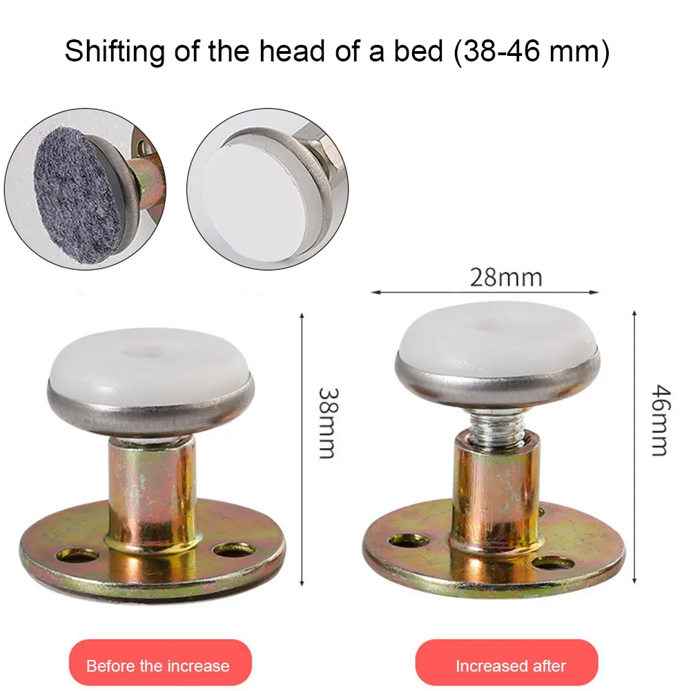 High Quality Practical Durable Bed Frame Headboard Stoppers Wall Stabilizer 30-120mm Adjustable Hardware Fasteners